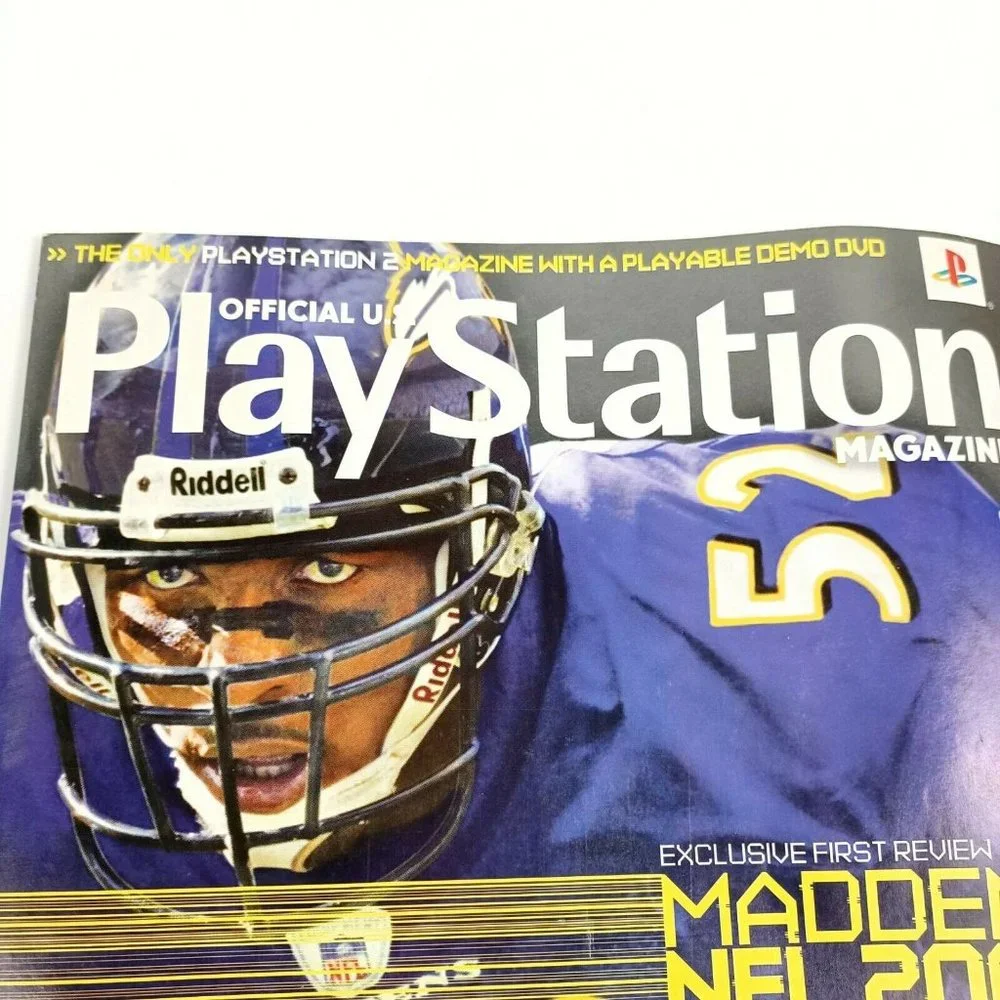 PlayStation Magazine Madden NFL 2005 04' Issue 83 INCLUDES DEMO DISC *MINOR WEAR